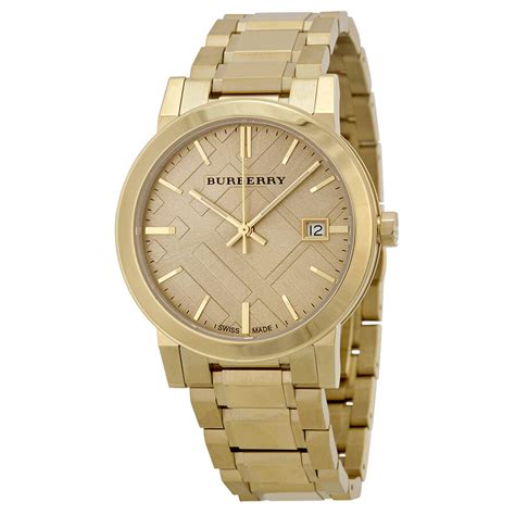 bu9033 burberry watch|Burberry The City Champagne Dial Gold.